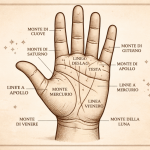 illustrazione linee della mano