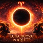 Immagine della luna nuova in ariete