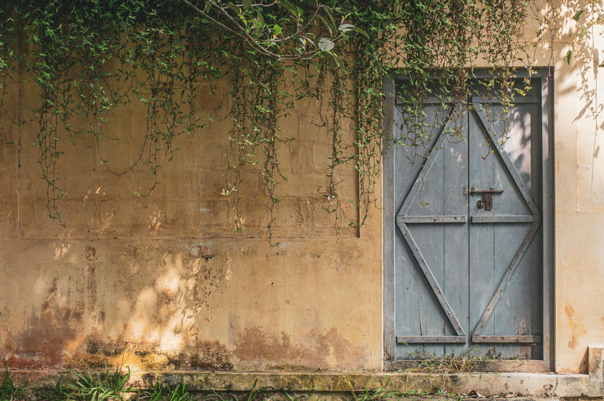 porta di una casa vecchia