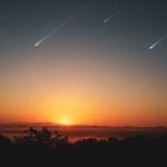 stelle cadenti al tramonto